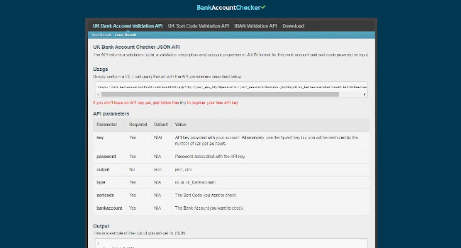 Bank Account Checker